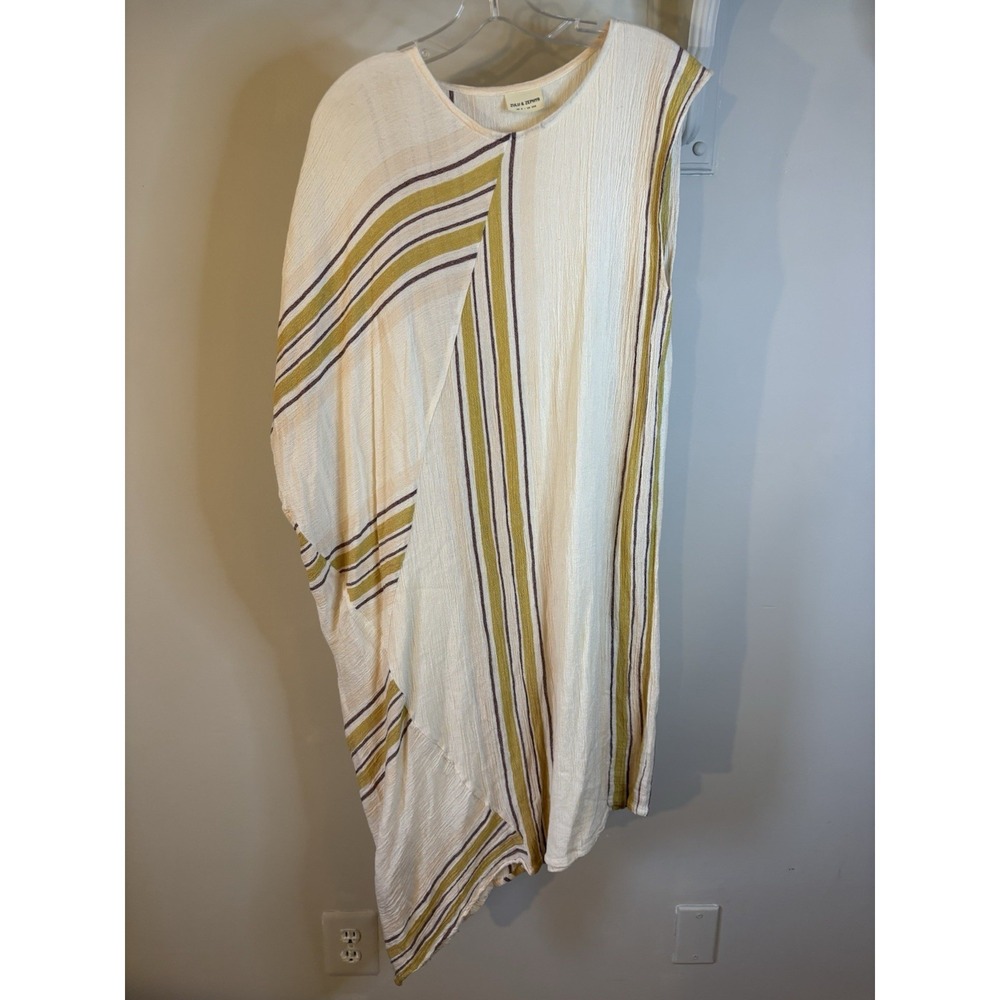 ZULU‎ & ZEPHYR Striped Asymmetrical Tunic Dress XXS Beach Resort Australia